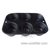 Cast Iron Muffin Mould with 6 Holes