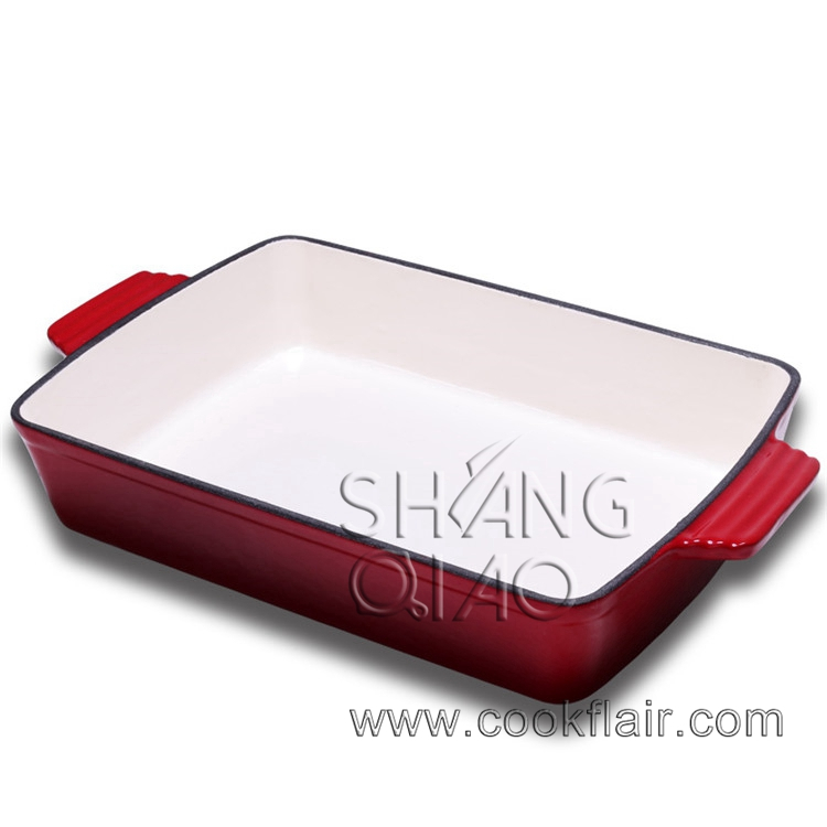 Enameled Cast Iron Roasting Dish