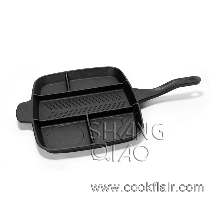 5 in 1 Cast Iron Divided Master Pan