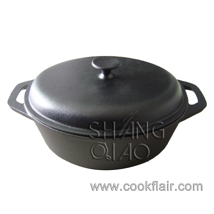 Low Moqoval Cast Iron Casserole