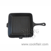 Cast Iron Square Grill Pan with Spouts