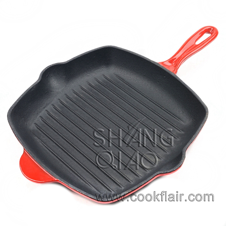 Cast Iron Enamel Grill Pan Hebei Shangqiao Imp.&Exp.Co.,Ltd.