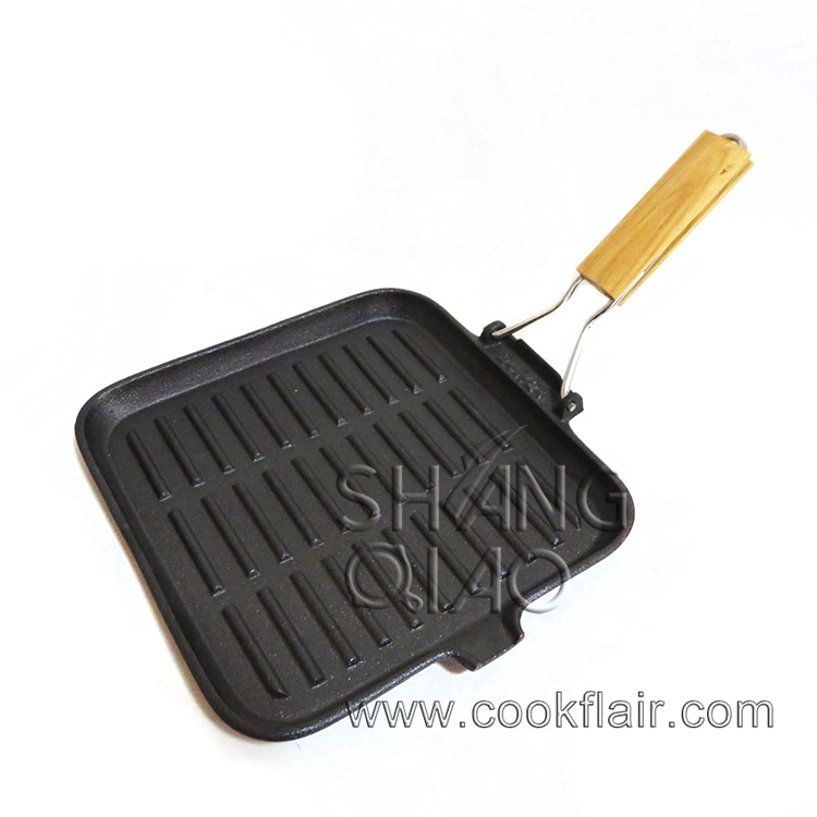 Pre-seasoned Cast Iron Square Grill Griddle